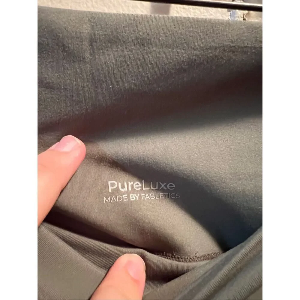 Pure Luxe By Fabletics Green Bootcut Leggings Woman’s Size Medium - Picture 6 of 10